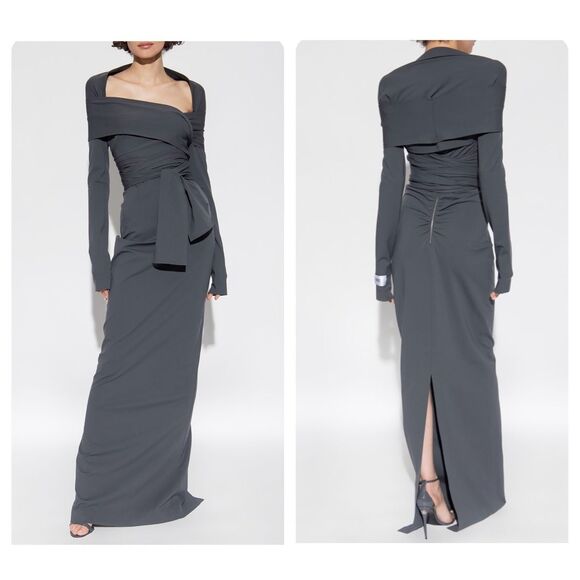 NWT KIM DOLCE&GABBANA Long stretch jersey Milano rib dress Size IT 42 (US 6) $29 - Picture 1 of 9